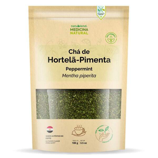 Ch de Hortel-Pimenta Importado - Aroma Vibrante e Infuso Refrescante - 100g