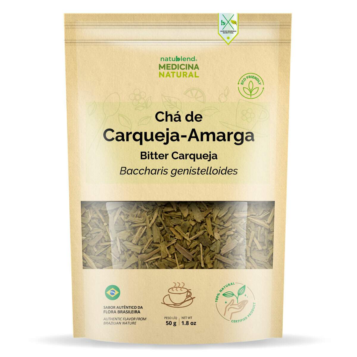 Chá de Carqueja Amarga - Folhas Selecionadas - 50g