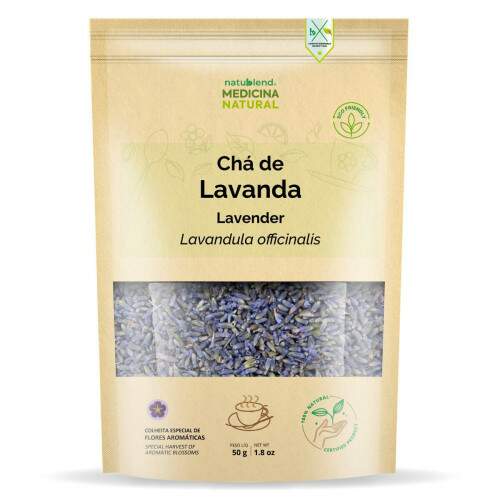 Ch de Lavanda Importado - Alfazema Azul - Lavandula officinalis - 50g