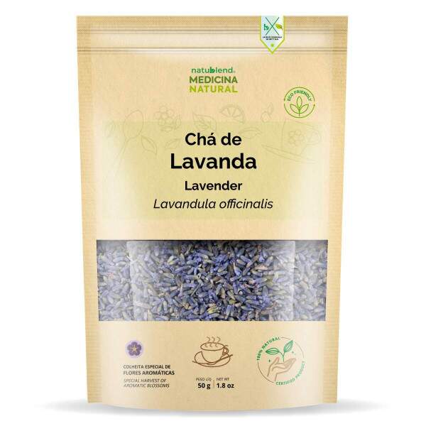 Ch de Lavanda Importado - Alfazema Azul - Lavandula officinalis - 50g
