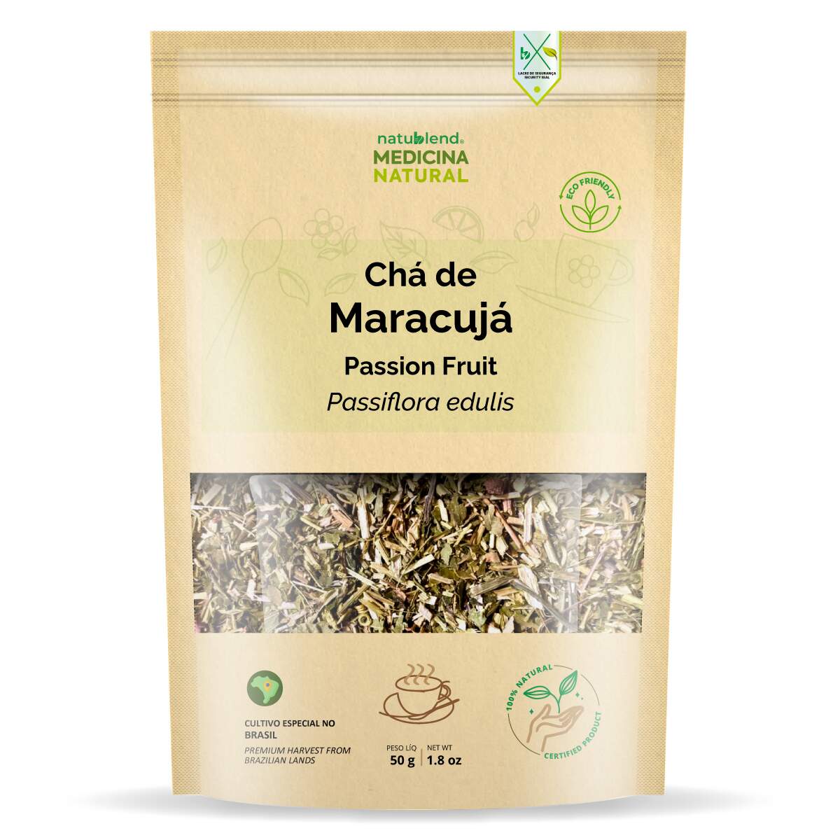 Chá de Maracujá - Chá Leve e Sereno - Passiflora edulis - 50g