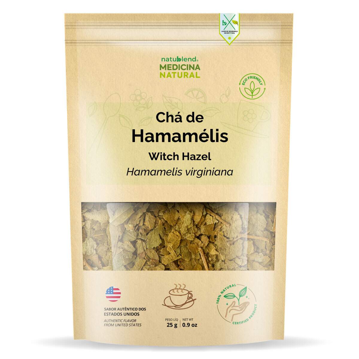 Chá de Hamamélis - Folhas Selecionadas - Importado dos Estados Unidos - 25g