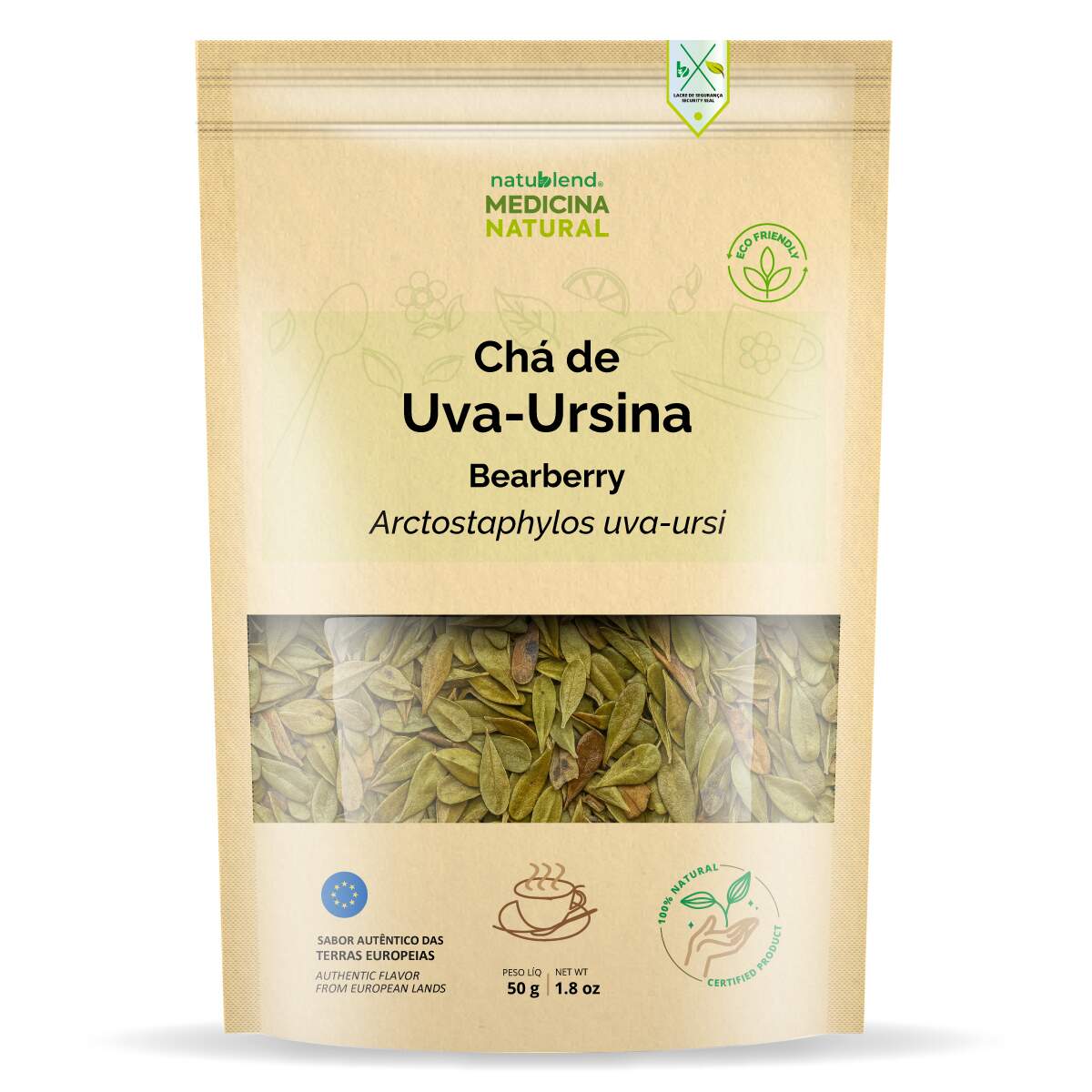 Chá de Uva Ursi - Importado da Europa - Folhas Nobres Selecionadas - 50g