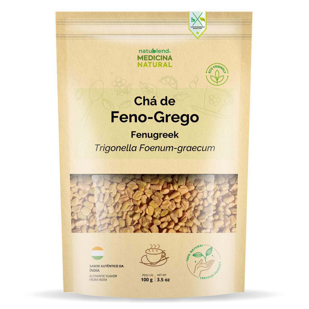 Chá de Sementes de Feno Grego - Importado da Índia - 100g