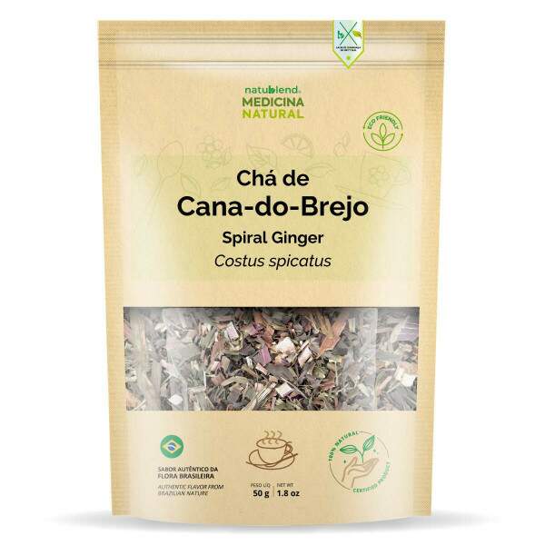 Ch de Cana do Brejo 50g - Folhas Aromticas e Suaves - Nativa do Brasil
