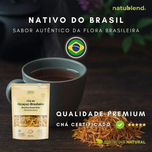 Alcauz Brasileiro Premium - Periandra dulcis - Raiz Doce Nativa - 100g