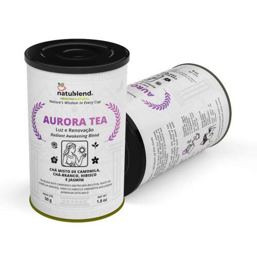 AURORA TEA - Infuso Antioxidante e Floral Leve Para Quem Busca Beleza, Bem-Estar e Frescor - Lata - 50g