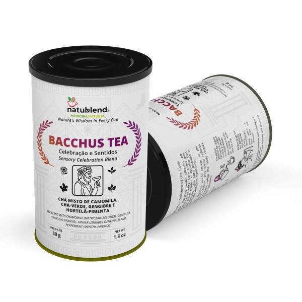 BACCHUS TEA - Infuso Ideal Para o Dia Seguinte ou Aps Grandes Refeies - Lata - 50g
