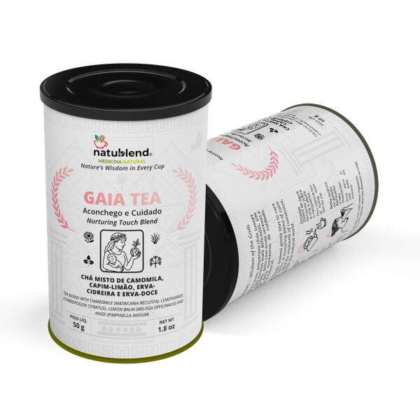 GAIA TEA - Infuso Para Mes e Lactantes com Sabor Leve e Natural - Lata - 50g