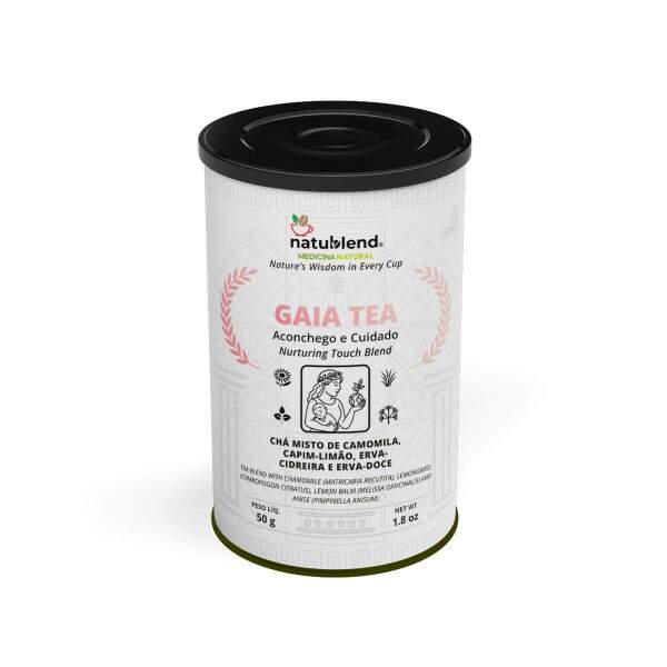 GAIA TEA - Infuso Para Mes e Lactantes com Sabor Leve e Natural - Lata - 50g