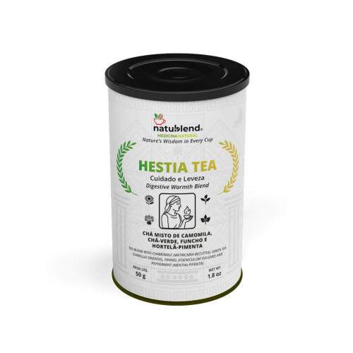 HESTIA TEA - Infuso Leve Para o Ps Refeio. Blend Digestivo Para Conforto e Leveza - Lata - 50g