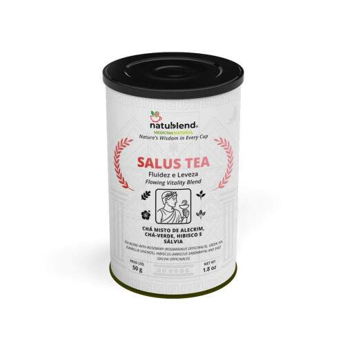 SALUS TEA - Infuso Herbal e Refrescante com Notas Frutadas para Revigorar com Vitalidade Natural - Lata - 50g