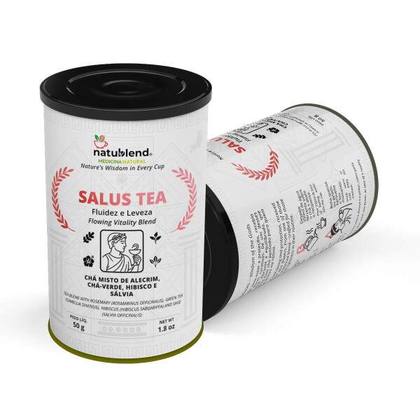 SALUS TEA - Infuso Herbal e Refrescante com Notas Frutadas para Revigorar com Vitalidade Natural - Lata - 50g