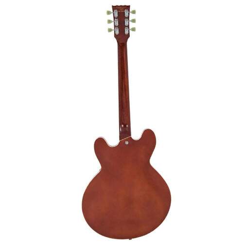 Guitarra Semi Acústica Vintage Corpo E Braço Em Mogno Honeyburst