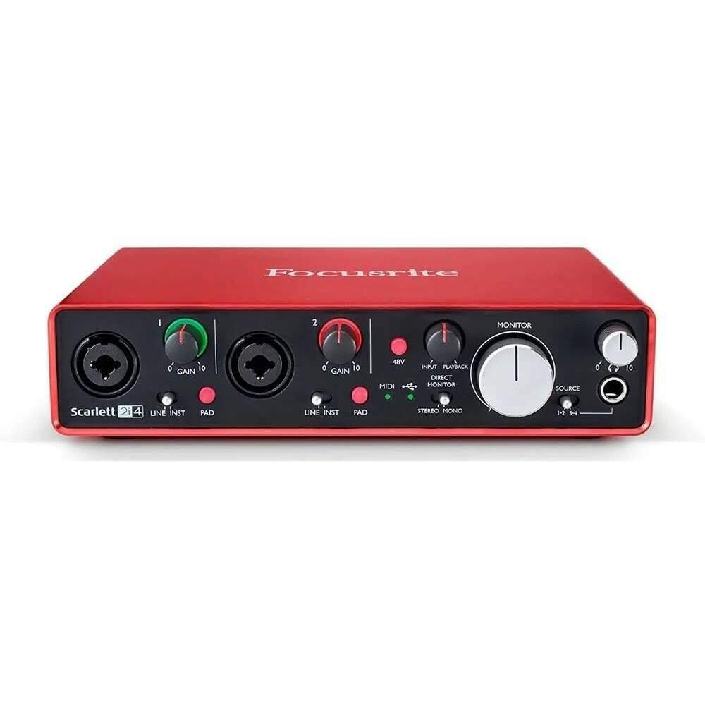 Focusrite Scarlett 2i4 USBオーディオインターフェース Interface De Áudio Focusrite Usb Scarlett 2i4 - Mundo do Músico