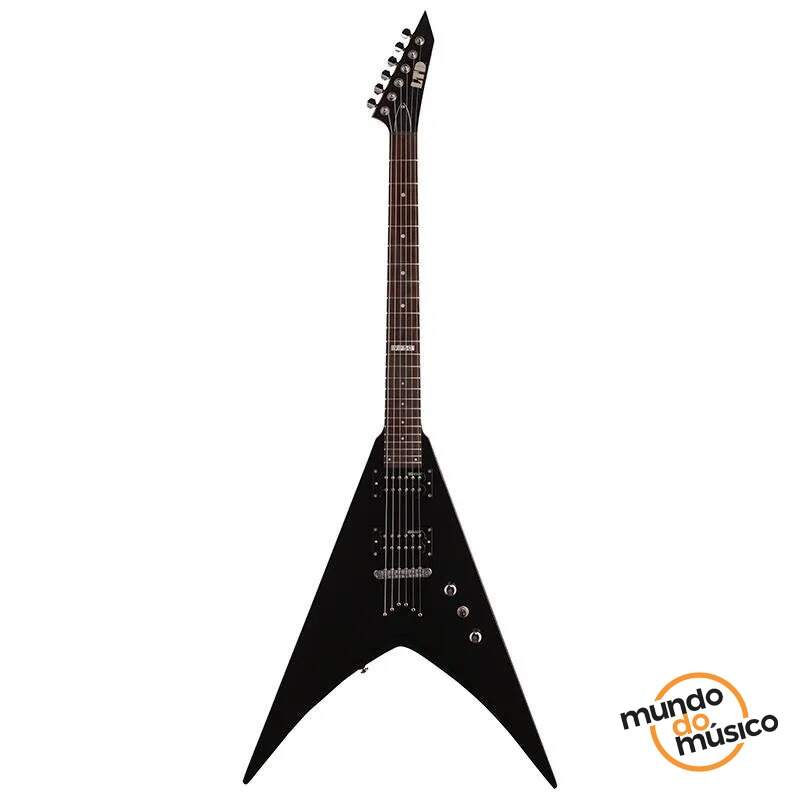 Guitarra ESP Flying V LTD V50 BLK Black corpo em basswood - Mundo