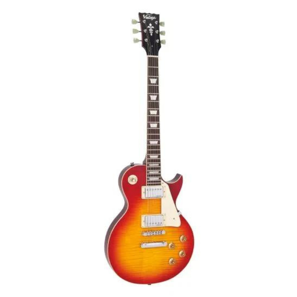 GrassRoots Les Paul エレキギターCherrysunburst Guitarra Vintage Les Paul V100CS Cherry Sunburst - Mundo do Músico