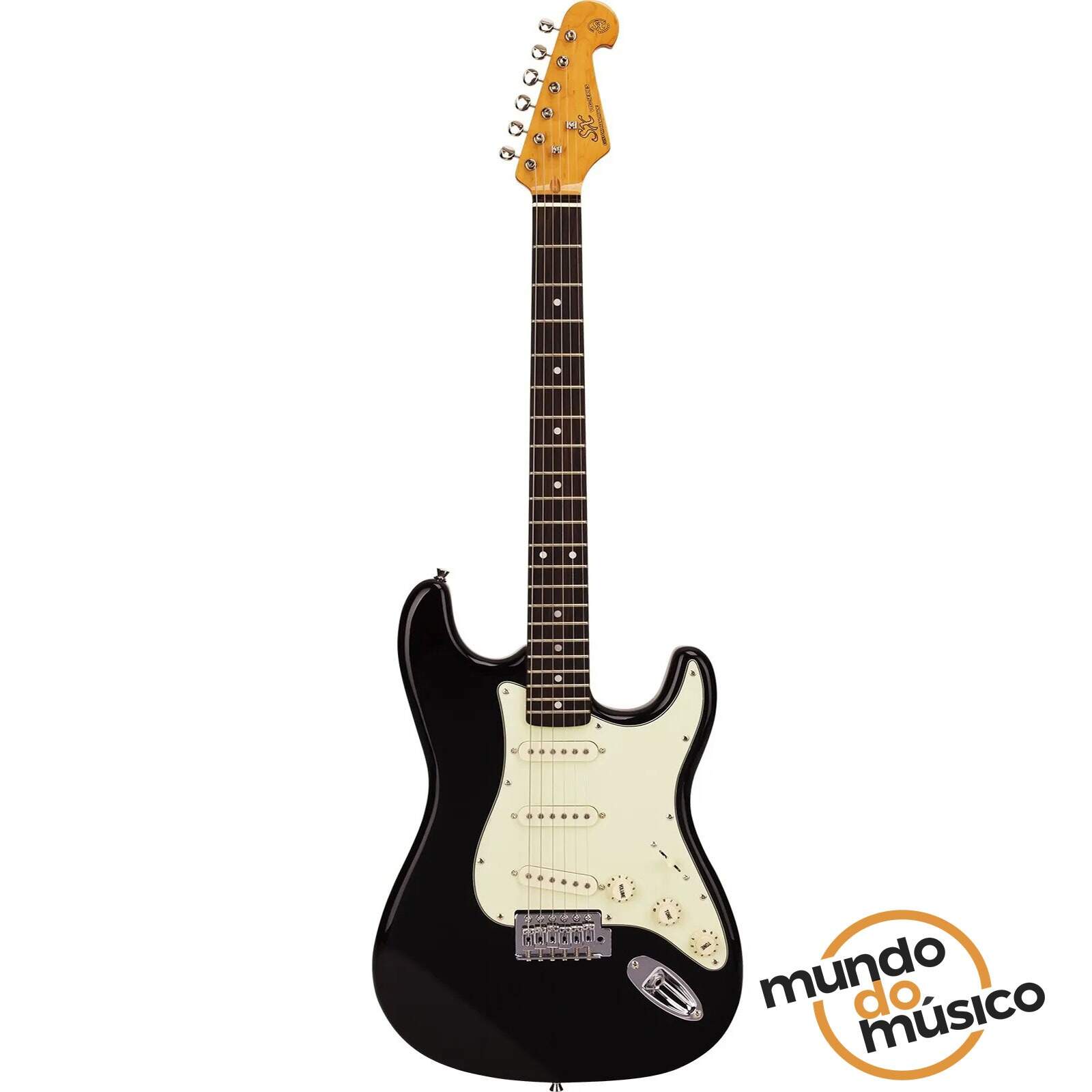 Guitarra Stratocaster SX SSt57 Vintage Series Preta Com Bag