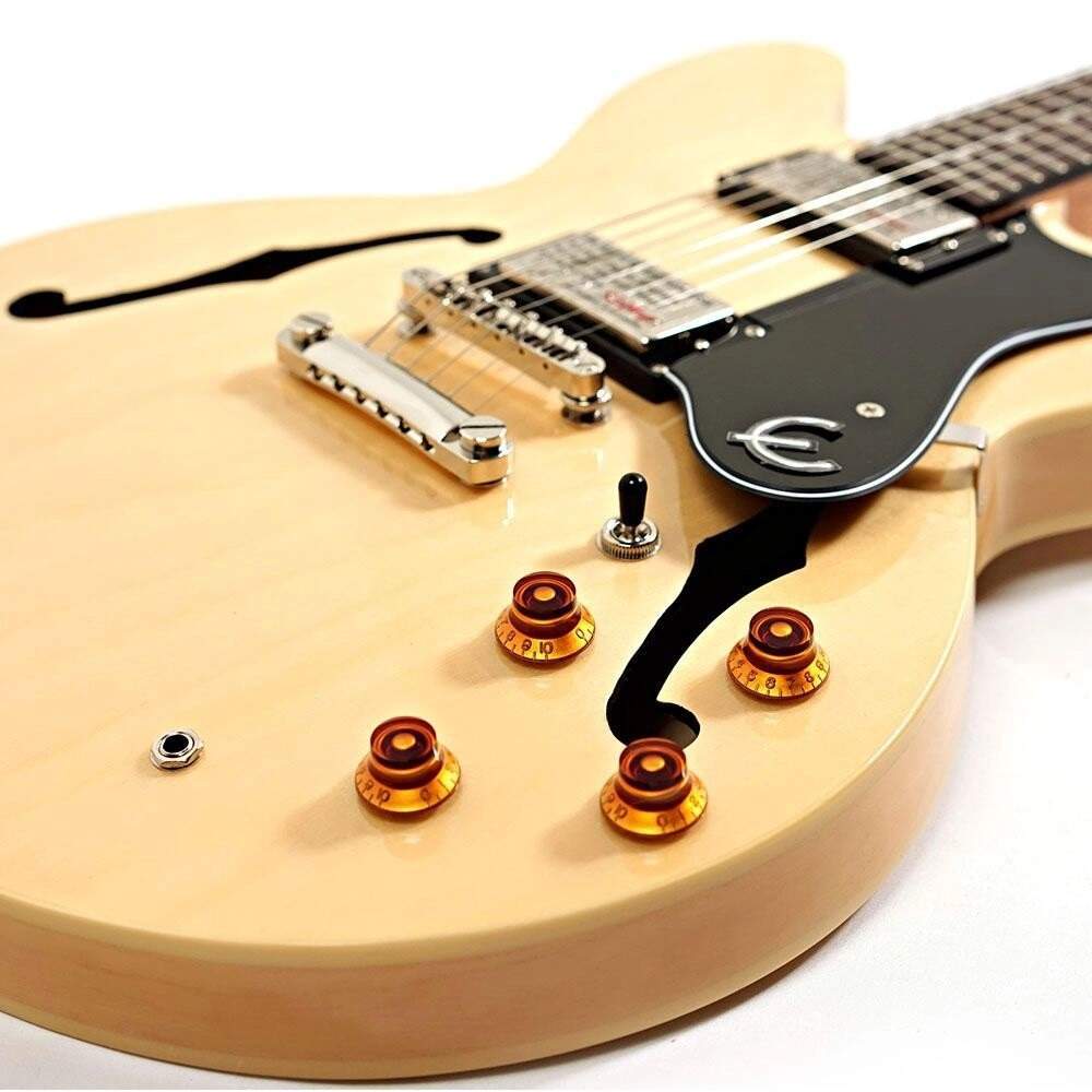 ギター Epiphone Dot ES-355 EB Guitarra Elétrica Semi Acústica Epiphone ES335 DOT - Natural