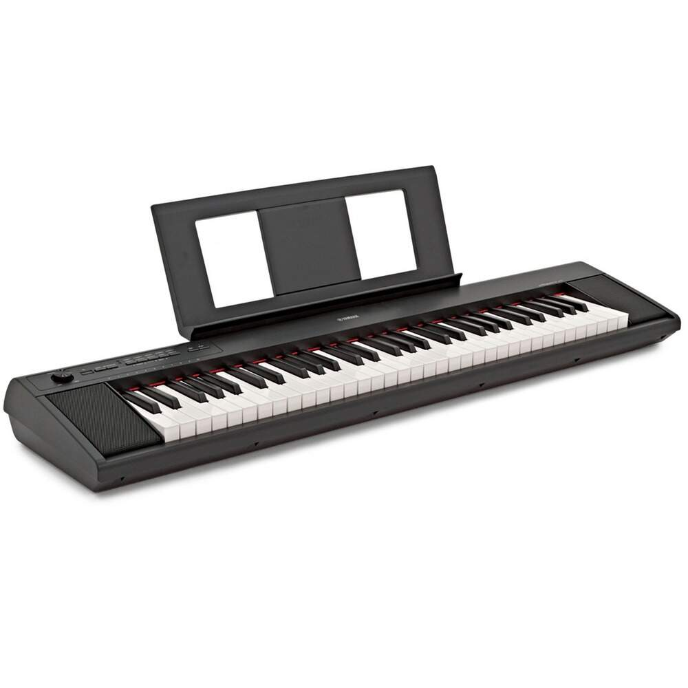 Teclado Yamaha NP12 Piaggero Preto Piano Digital - Mundo do Músico