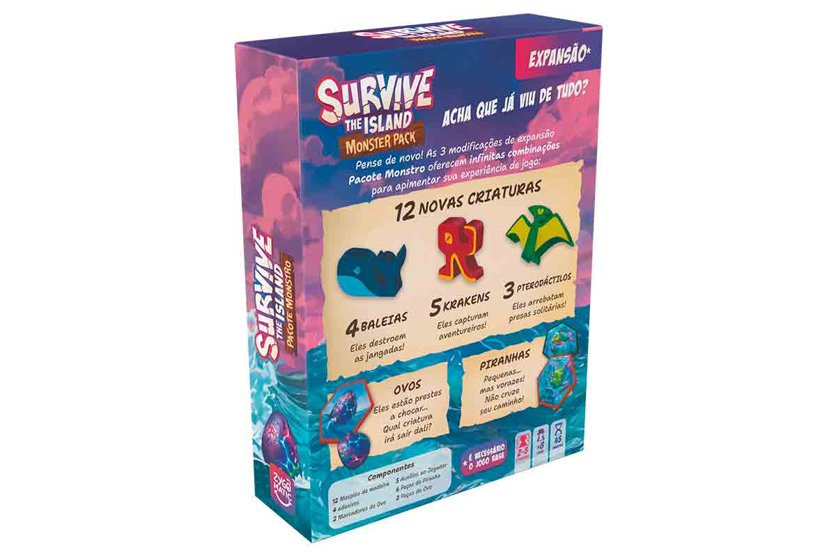 Survive: The Island - Pacote Monstro (Expansão) - Meca dos Jogos