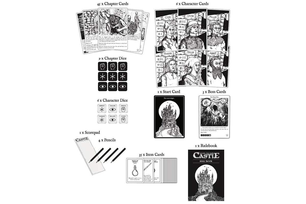 Escape The Dark Castle - Gioco Da Tavolo Fantasy | Avventura Atmosferica Per 1-4 Giocatori | 30 Minuti