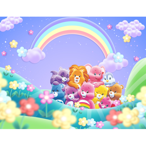 Papel De Parede Adesivo - Painel Ursinhos Carinhosos