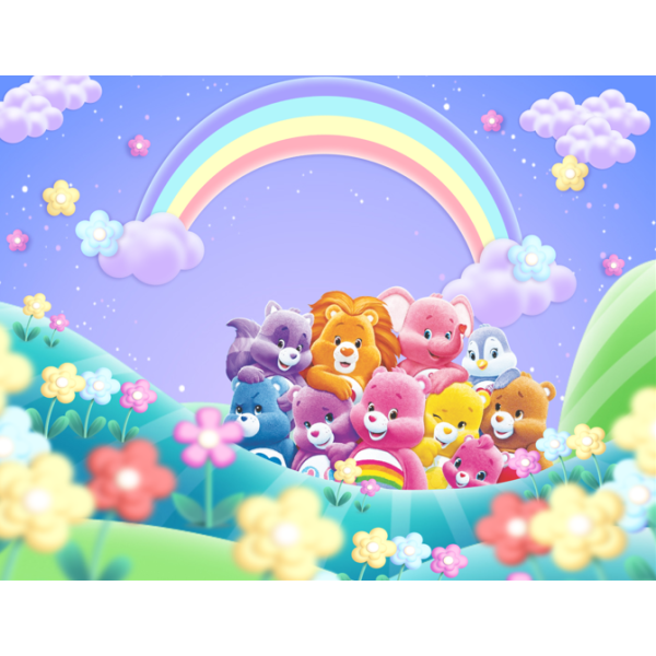 Papel De Parede Adesivo - Painel Ursinhos Carinhosos