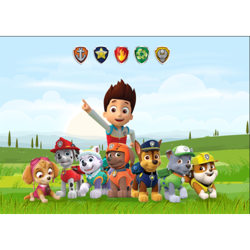 Papel De Parede Adesivo - Painel Patrulha Canina1