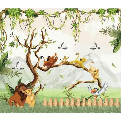 Papel De Parede Adesivo - Painel Rei Le�o