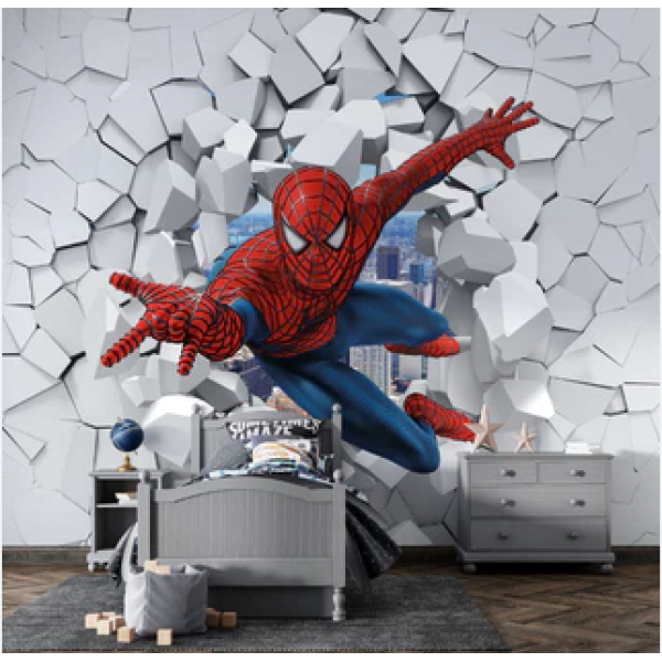 Papel De Parede Adesivo - Painel Homem Aranha Mod.3