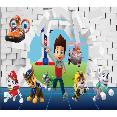 Papel De Parede Adesivo - Painel Patrulha tpo 114