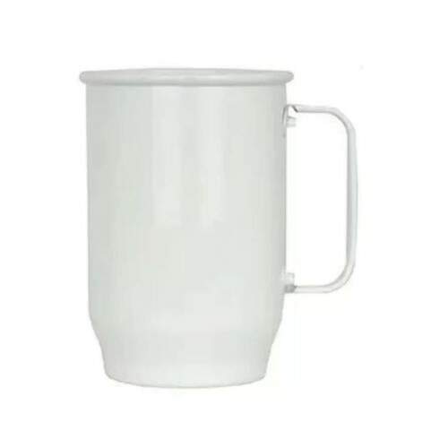 CANECO DE ALUMNIO SUBLIMTICA BRANCA 600ml
