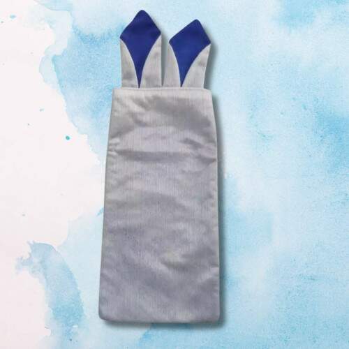 PORTA BIS EM PET ORELHAS DE COELHO - AZUL ROYAL