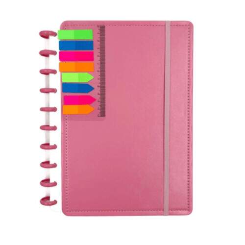 CADERNO IINTELIGENTE A5 CAPA EM CORINO COLORS
