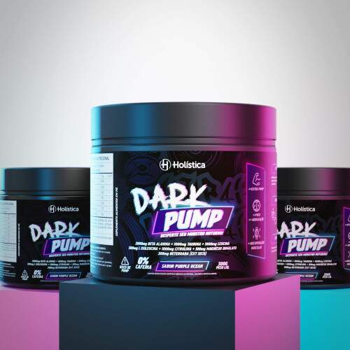 HYPER FINE BLOCK PLUS ダイエットサプリ 360g DarkPump - Pré-treino sem cafeína 300g | Sabor Purple Ocean