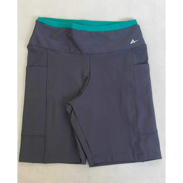 Shorts Duo c/Bolso Chumbo e Verde Maragogi