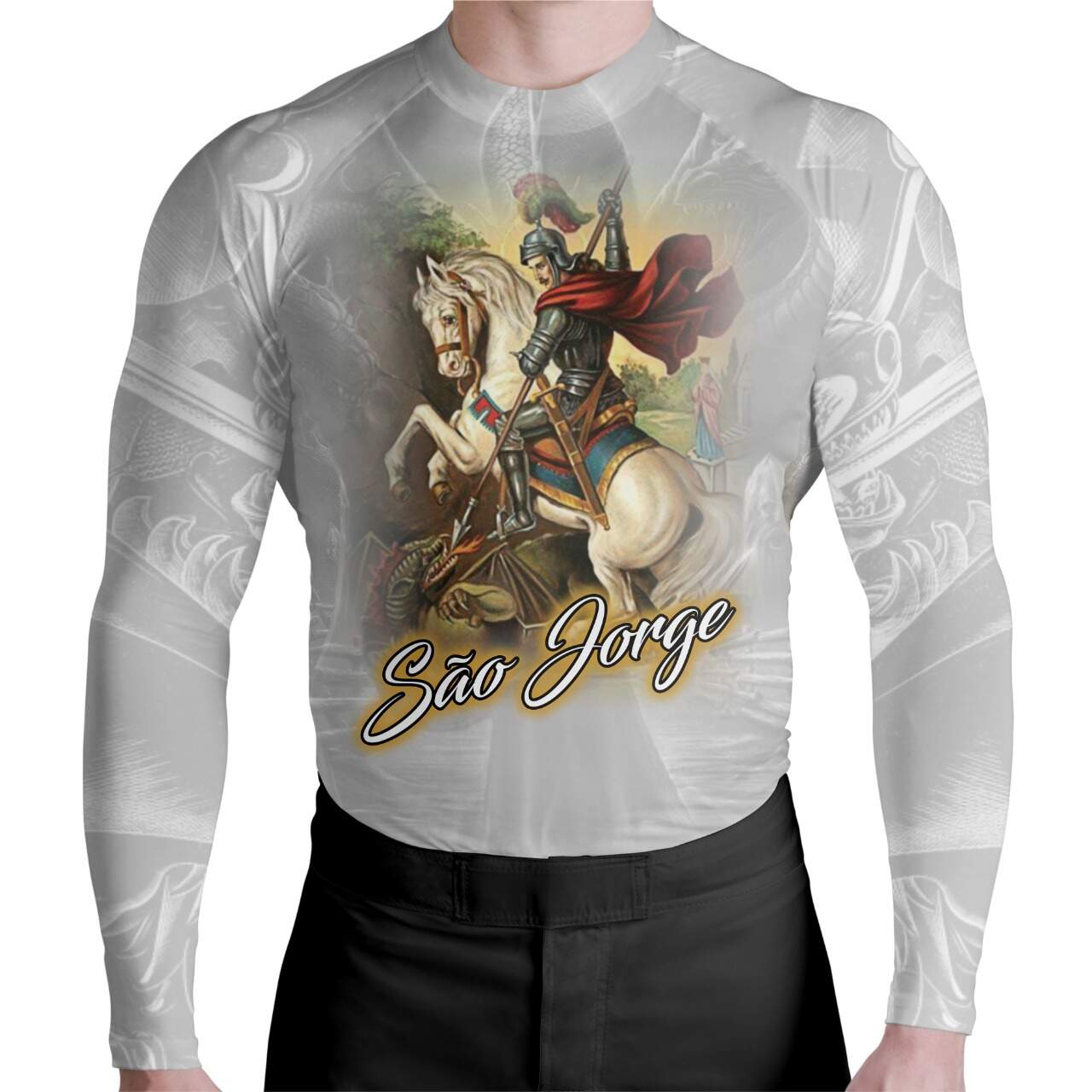 Arcweg - Camiseta Rash Guard Masculina De Manga Longa - Proteção UV Para Esportes Aquáticos