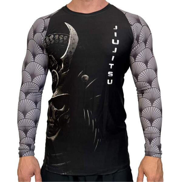 Rash Guard Samurai Black Manga Longa