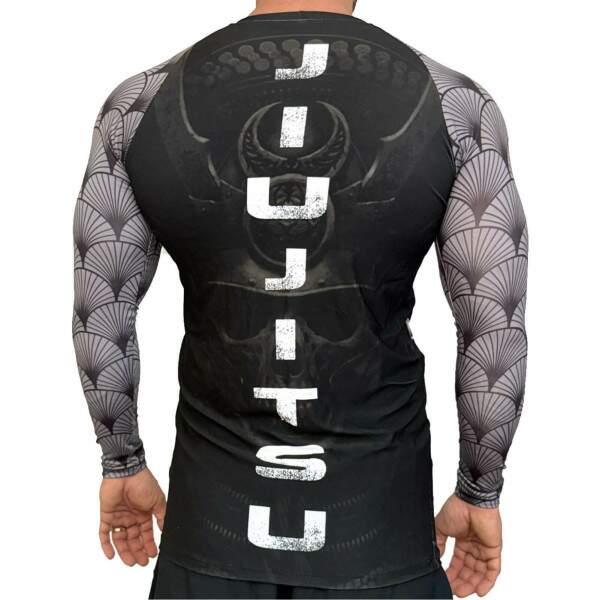 Rash Guard Samurai Black Manga Longa