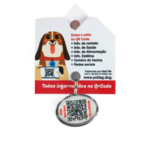 Pet Tag - CoVerde - para portes mini pequeno