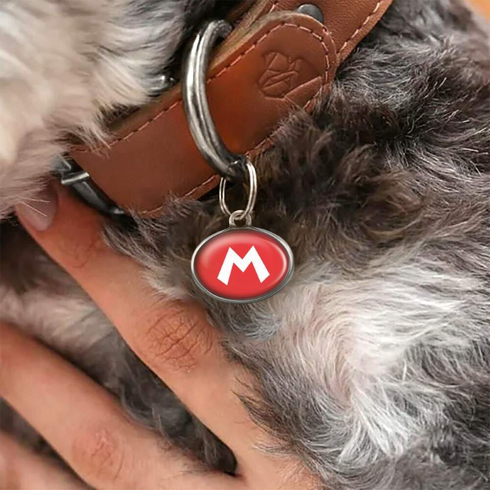 Pet Tag - Mario - para portes mini pequeno
