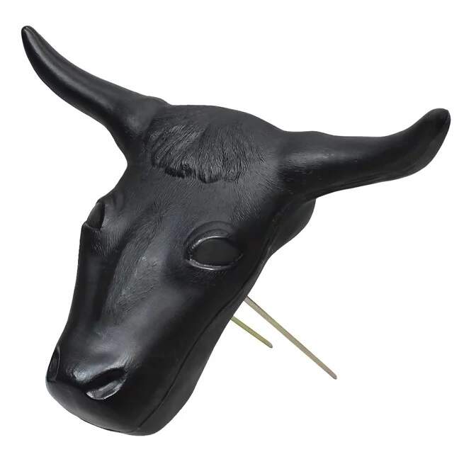 Cabeça de Boi Preta para Prática de Laço em Dupla- Top Equine17770 ...
