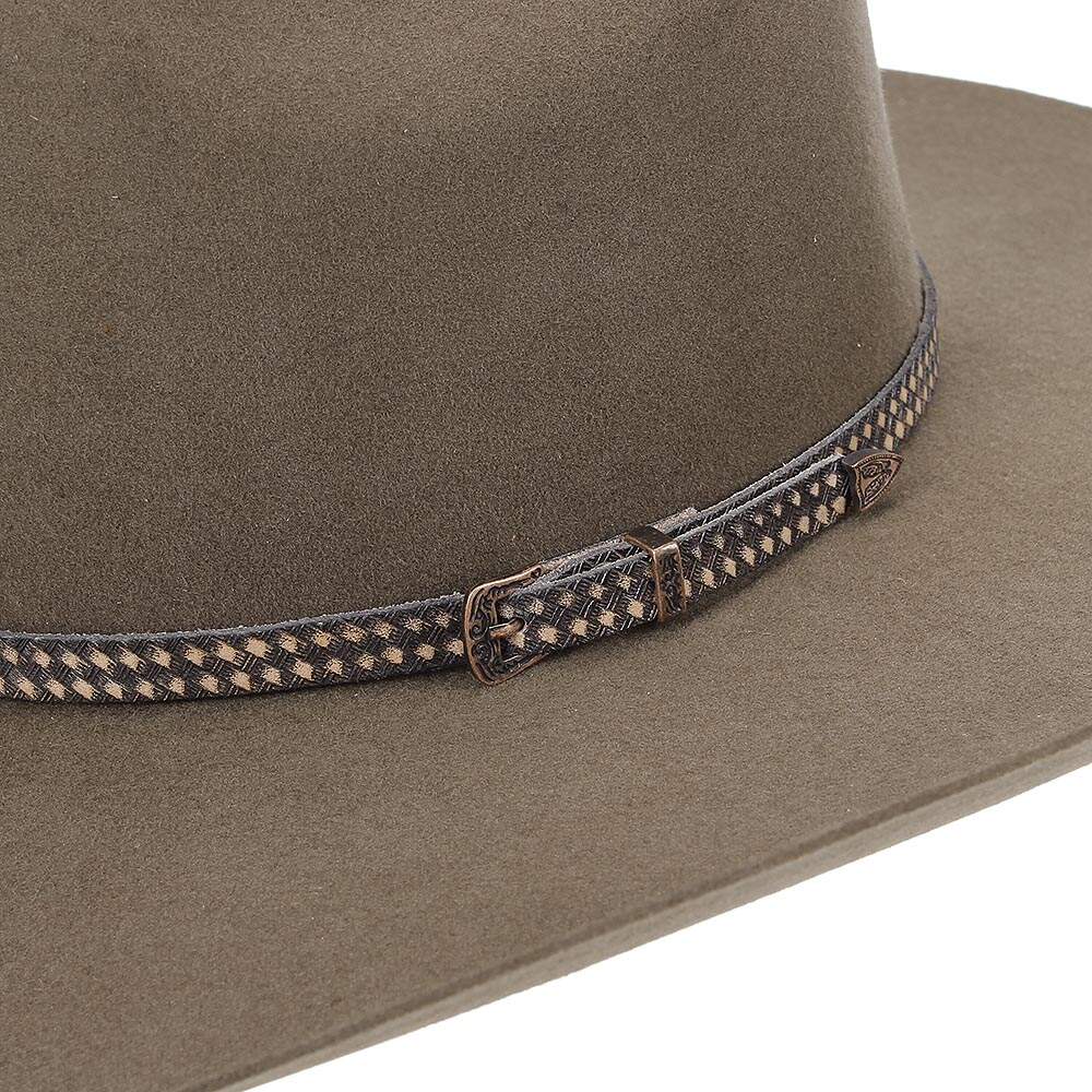 Chapeau Cowboy Bailey 5X Castor – Taille 7, Vintage USA, Plissé Main