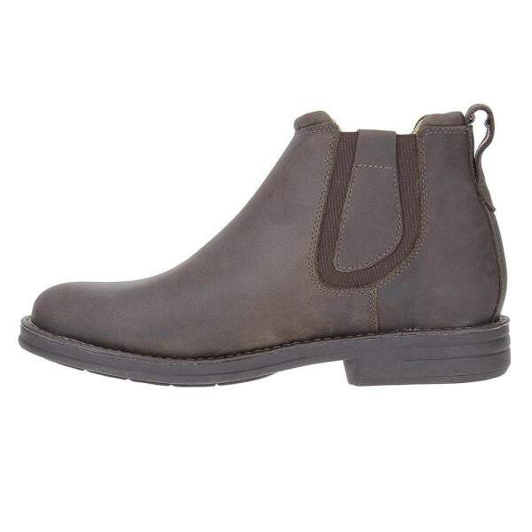 Botina Couro Marrom Masculina Zebu Original 23373