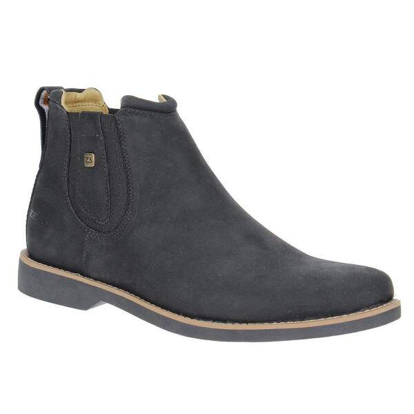 Botina Masculina Zebu Preta Original Cano Curto 23216