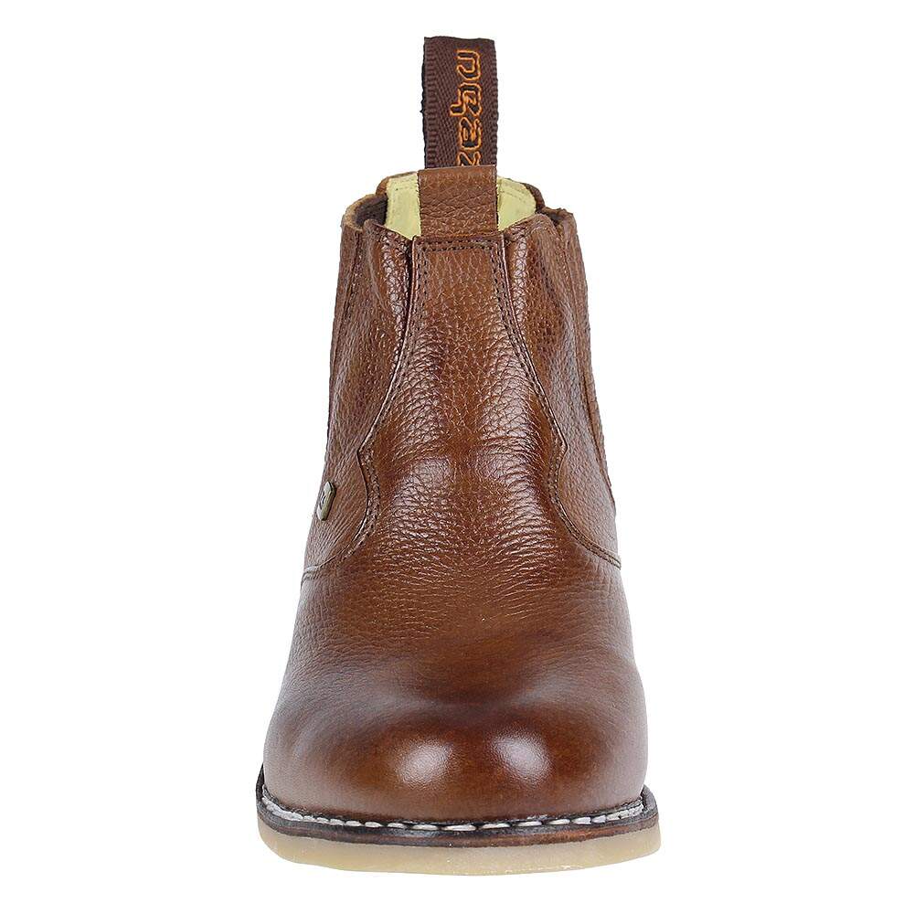 Botina Zebu Original Marrom Masculina Vira Francesa 24126 - Rodeo West