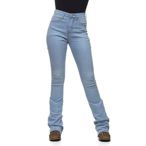 Cala Jeans Delav Feminina Flare com Elastano Wrangler 26230