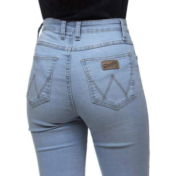 Cala Jeans Delav Feminina Flare com Elastano Wrangler 26230