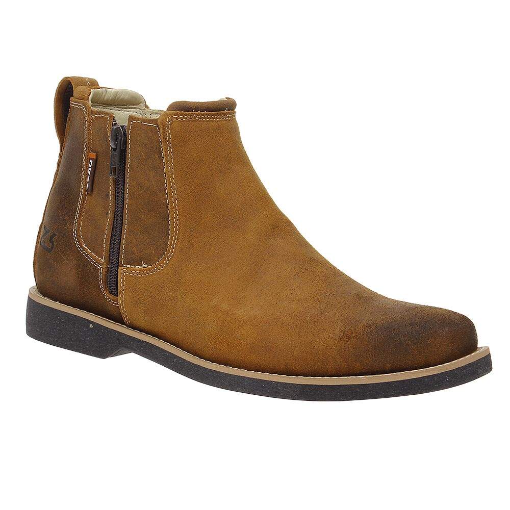 Botina Masculina com Zíper Zebu Original Amarela 26372 - Rodeo West